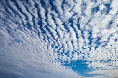 Low angle view of clouds in sky