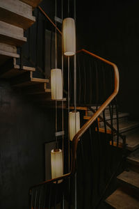Empty chairs in building