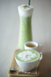 Close-up of drink on table