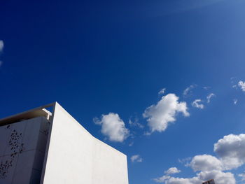 Low angle view of blue sky