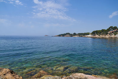 Scenic view of sea against sky