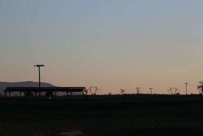 View of landscape at sunset