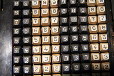 Full frame shot of computer keyboard