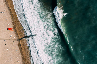 Aerial view of sea