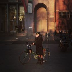 Woman standing in park