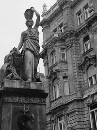 Low angle view of statue