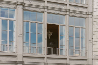 Closed window of building