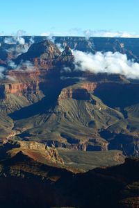 Aerial view of landscape against sky