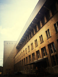 Low angle view of building against sky