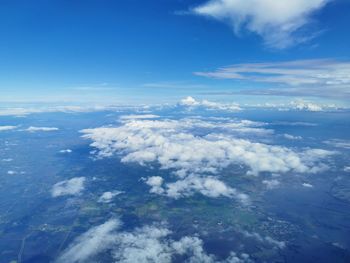 Aerial view of cloudscape against sky