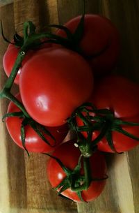 Close-up of tomatoes on table