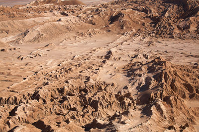 Aerial view of desert