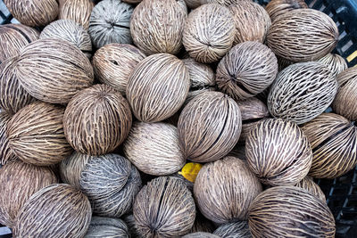 Full frame shot of onions for sale at market stall