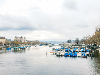 Boats in sea