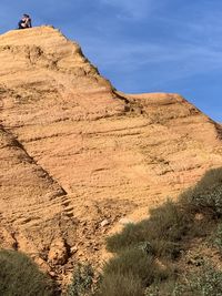 Rock formations on landscape