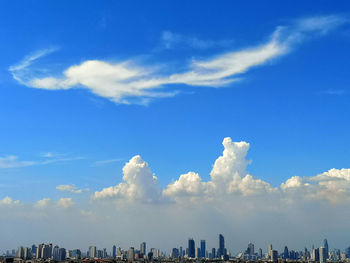 Low angle view of buildings against sky