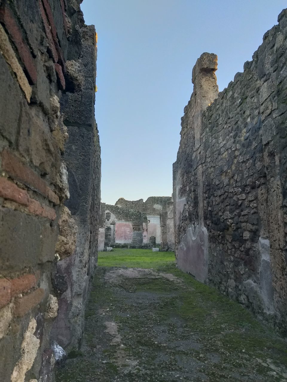 VIEW OF FORT AGAINST BUILDINGS