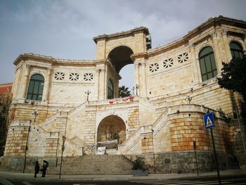 Low angle view of historical building against sky