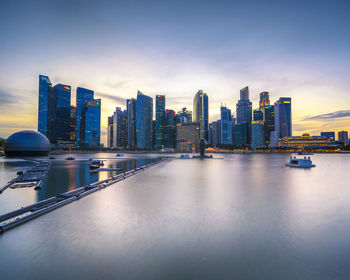 View of modern buildings in city