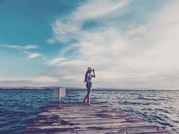 Full length of people in sea