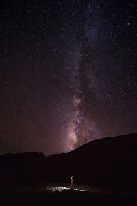 Scenic view of star field against star field