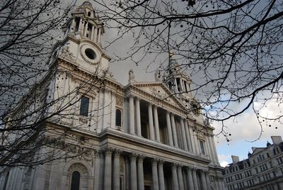 Low angle view of historic building against sky