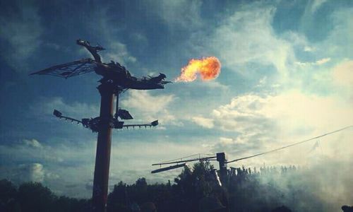 Low angle view of cloudy sky