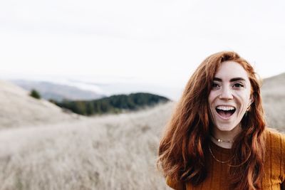 Portrait of a smiling young woman