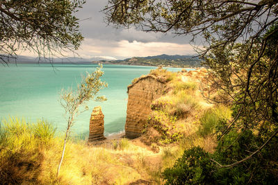 Scenic view of sea against sky