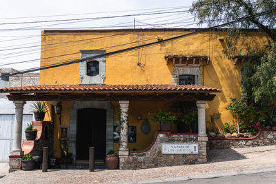 Exterior of old building against sky