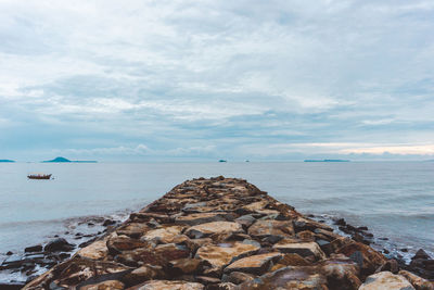 Scenic view of sea against sky