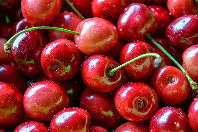 Full frame shot of cherries