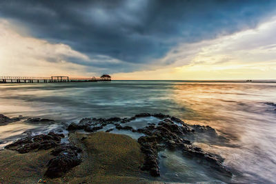 Scenic view of sea against sky