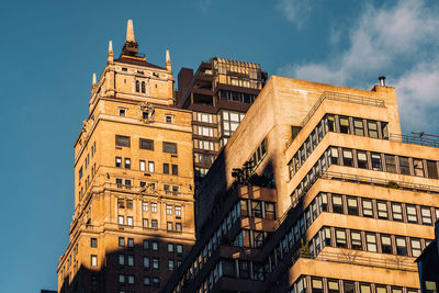 Low angle view of buildings against sky