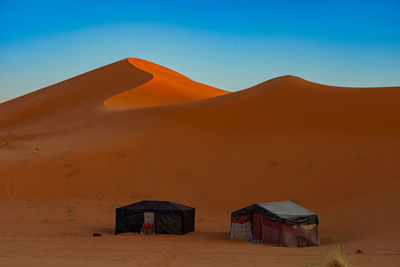 Scenic view of desert against sky