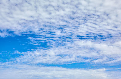 Low angle view of clouds in sky