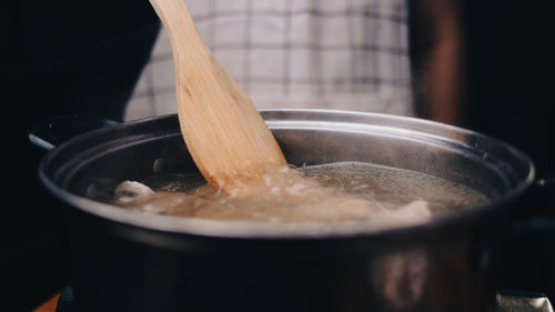 Close-up of ice cream in bowl