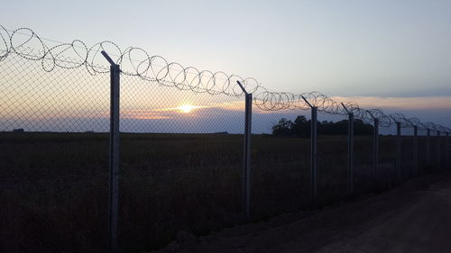 Scenic view of sky at sunset