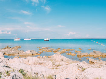 Scenic view of sea against sky
