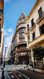 Low angle view of buildings in city