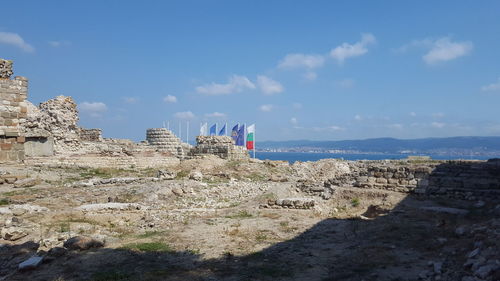 Panoramic view of buildings against sky