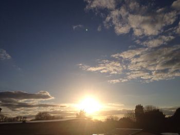 Scenic view of landscape at sunset