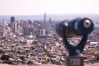 Aerial view of buildings in city