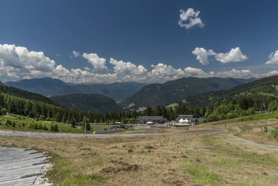 Scenic view of landscape against sky