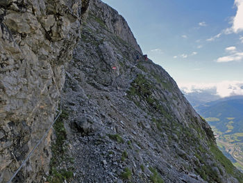 Scenic view of mountain against sky