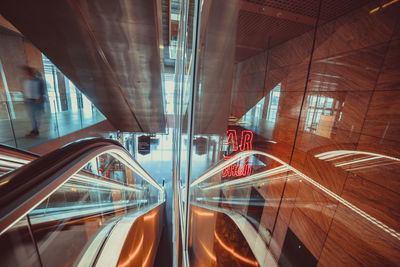 Digital composite image of modern building