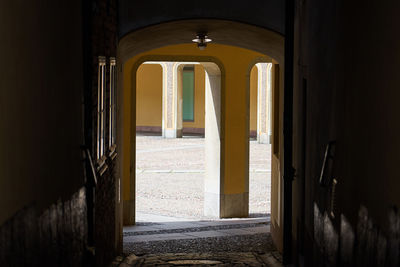 Entrance of historic building