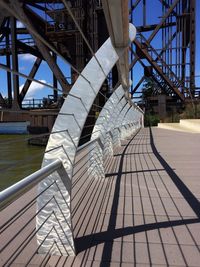 Footbridge over river