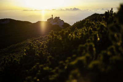 Hiking in the dinaric alps of slovenia