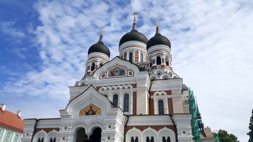 Low angle view of cathedral against sky